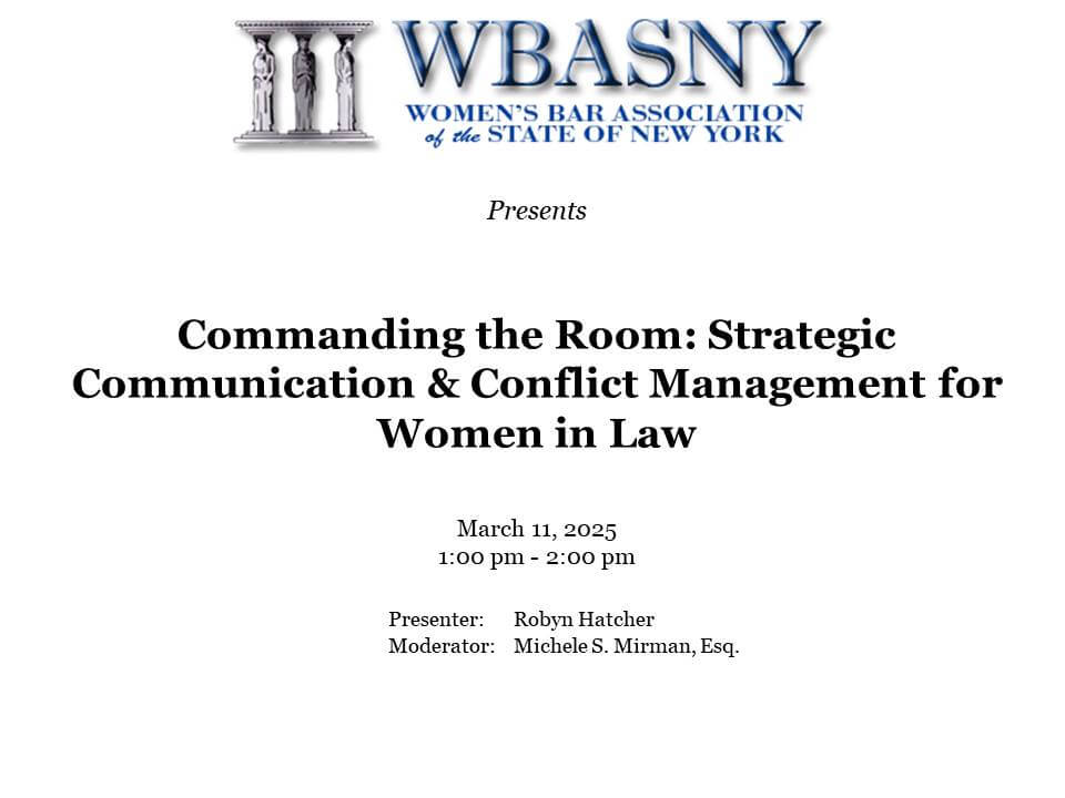 Commanding the Room Presentation