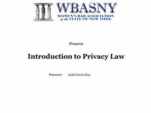 WBASNY - intro to privacy law