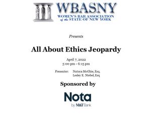 wbasny - All About Ethics Jeopardy