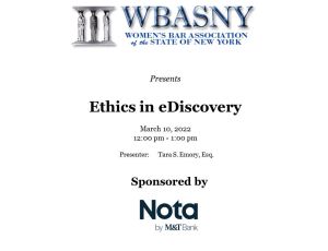wbasny - Ethics in eDiscovery
