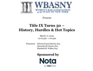 wbasny - Title IX Presentation