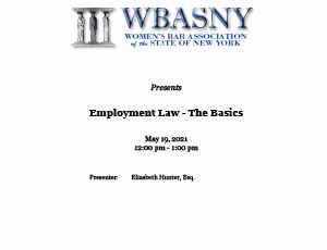 wbasny - employment law the basics