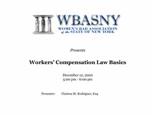 wbasny - workers comp basics