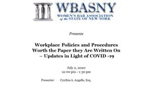 wbasny - workplace policies